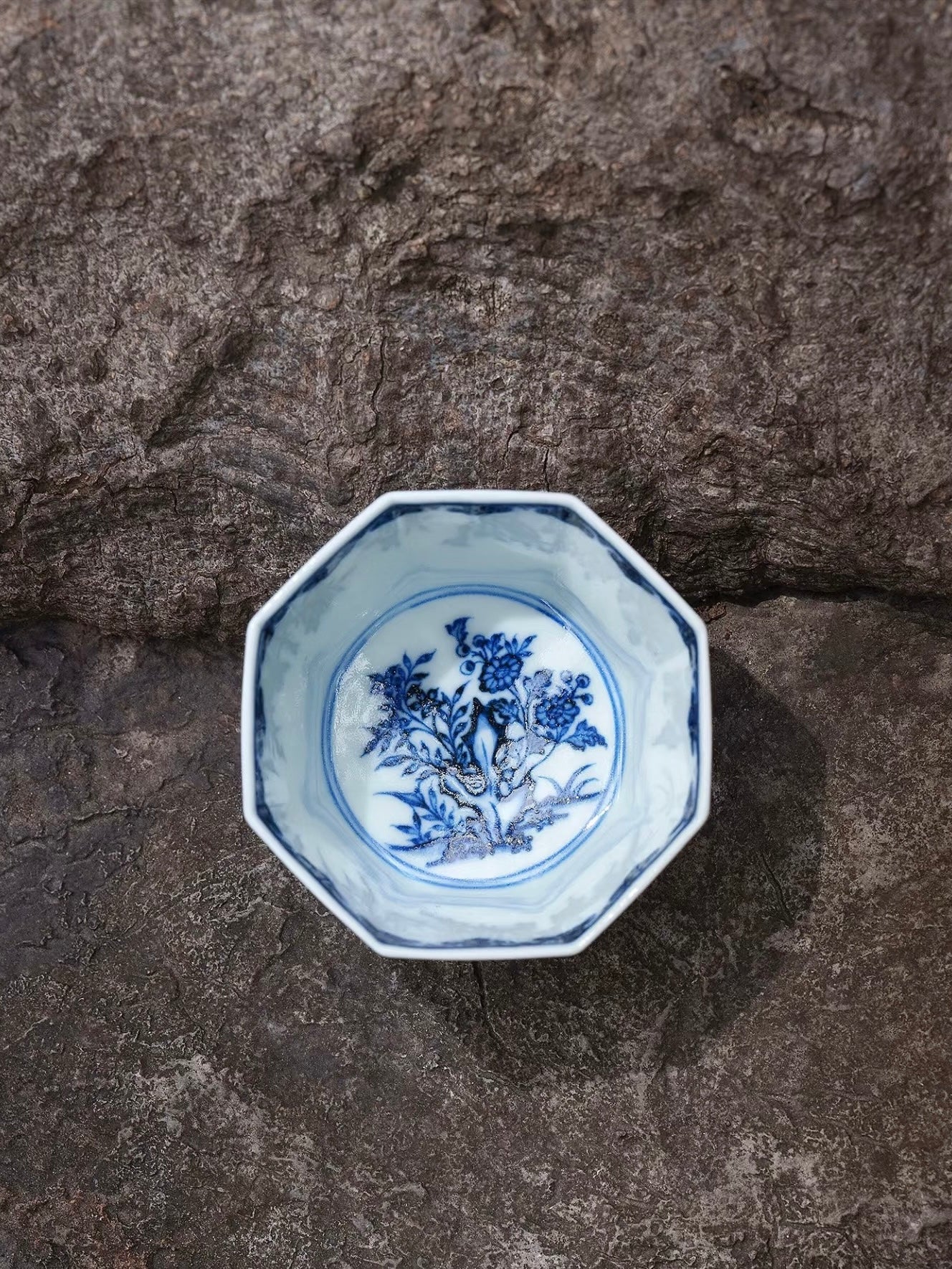 Orientail blue & White Porcelain Coffe Cup