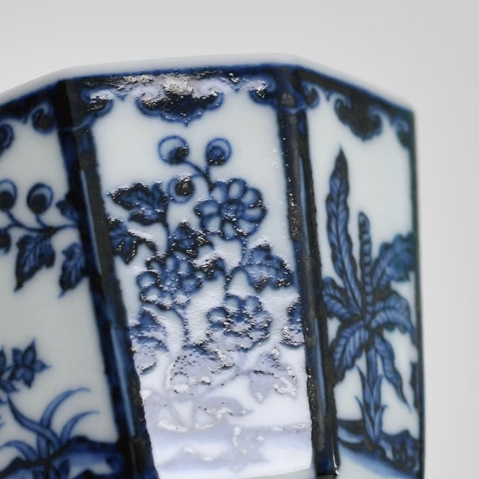 Orientail blue & White Porcelain Coffe Cup