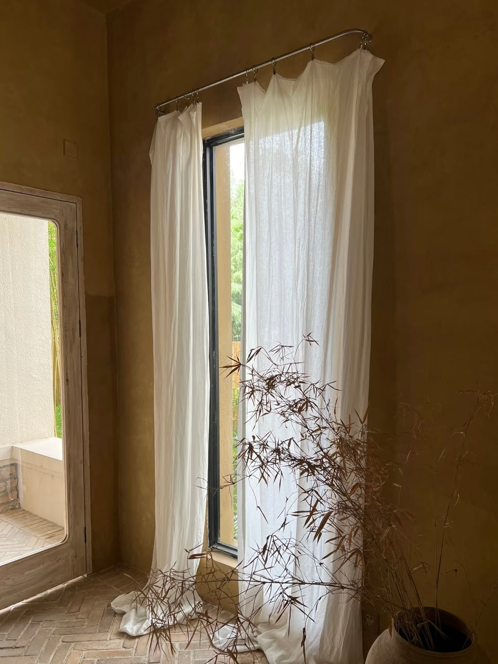 Original Linen Curtain 100%- None Dyed